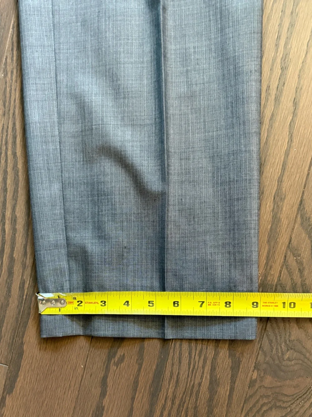 BOSS HUGO BOSS GREY Super 100 Wool Suit Size 44 LONG